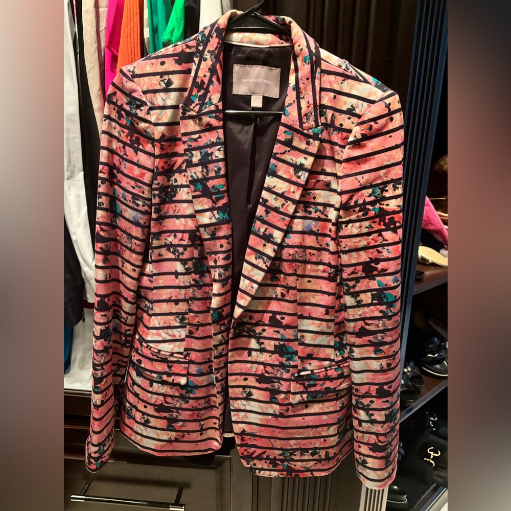 Banana Republic Multi color coat. Size 10